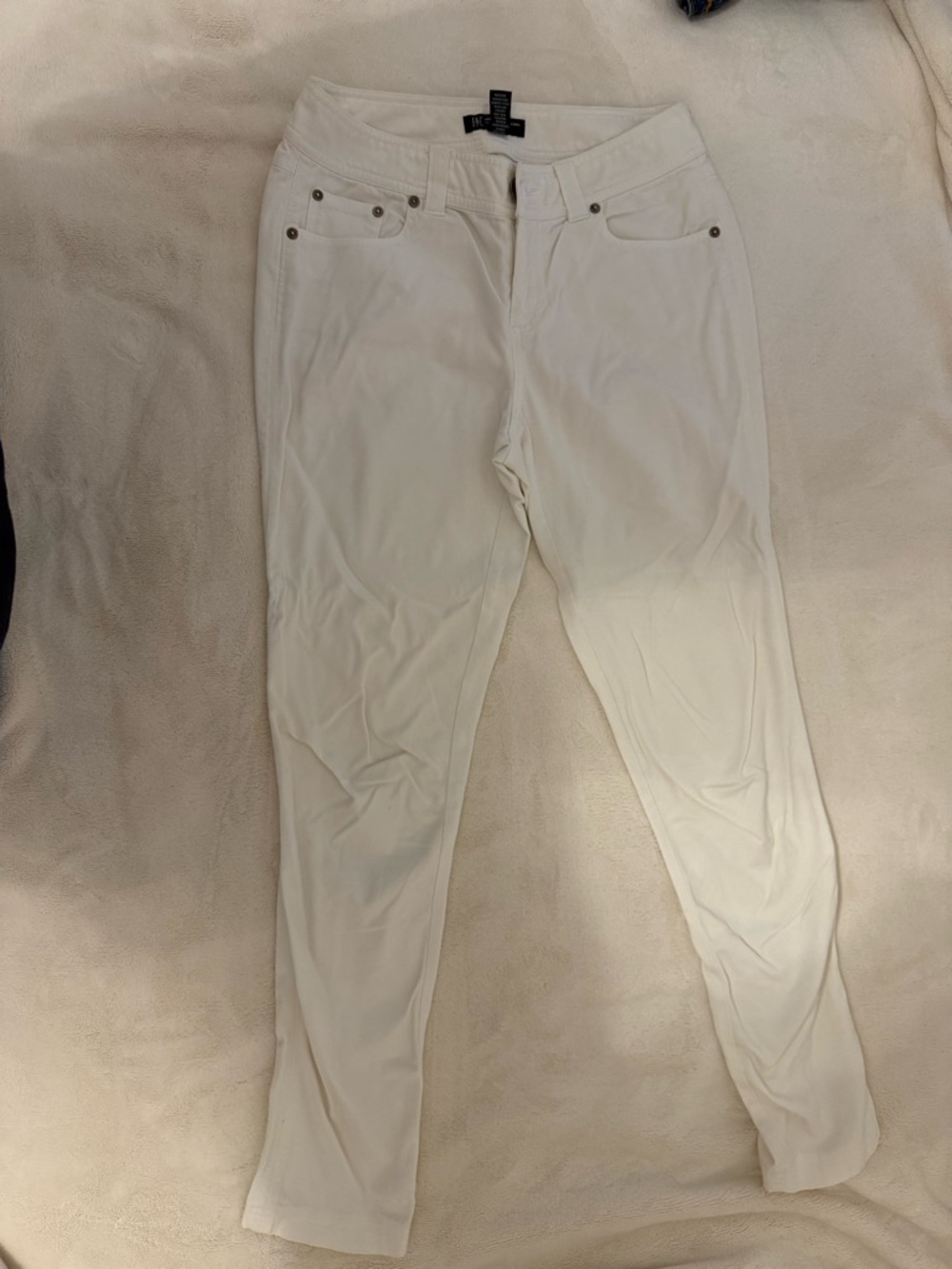 INC International Concepts Cream High-Rise Pants